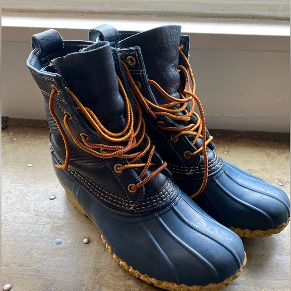 L.L. Bean Shoes Rare Blueblue Ll Bean Duck Boots Lined Poshmark